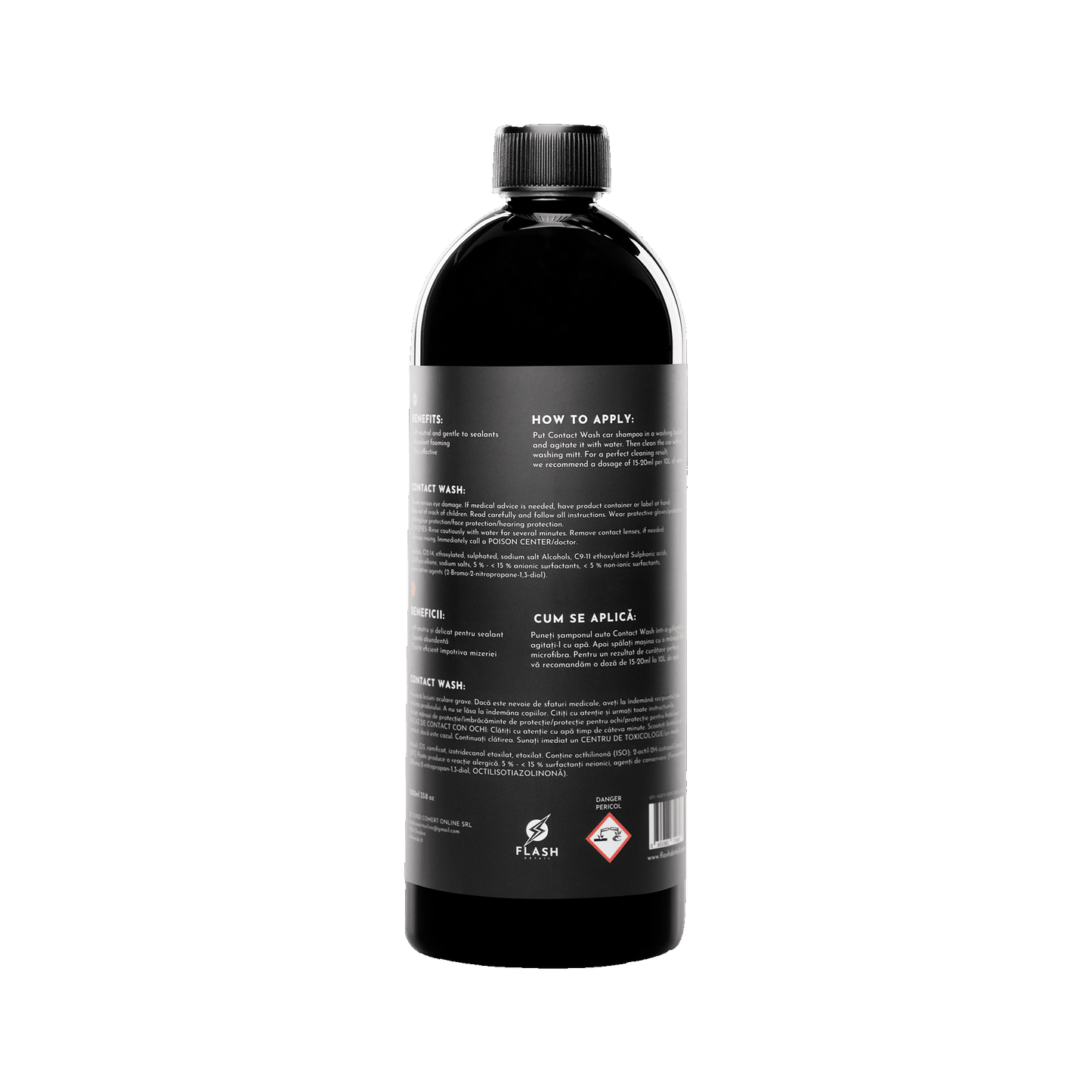 CONTACT WASH 1000ml – ŠAMPÓN NA RUČNÉ UMYTIE AUTA (S ODLIEVACÍM POHÁROM ZDARMA)